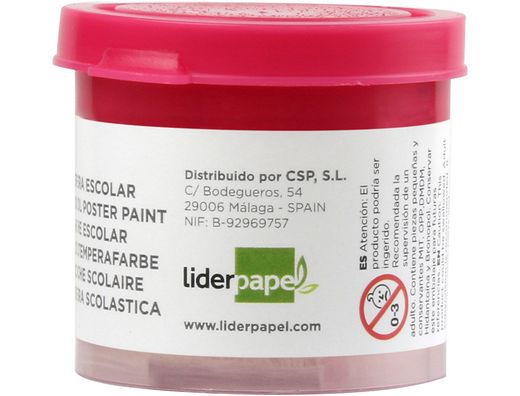Tempera Liderpapel Escolar 40 Ml Magenta