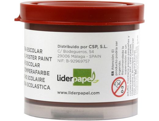 Tempera Liderpapel Escolar 40 Ml Marron