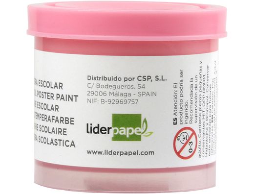 Tempera Liderpapel Escolar 40 Ml Rosa