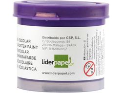 Tempera Liderpapel Escolar 40 Ml Violeta