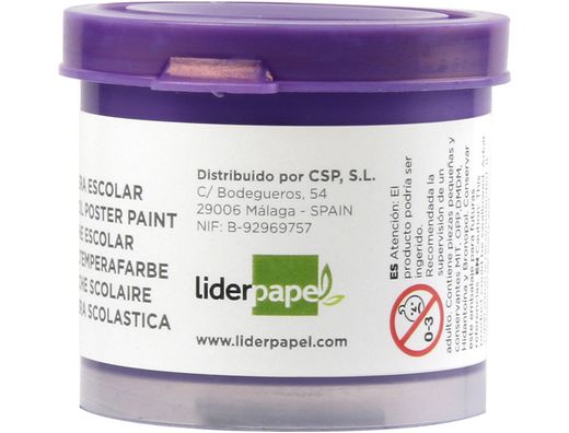 Tempera Liderpapel Escolar 40 Ml Violeta