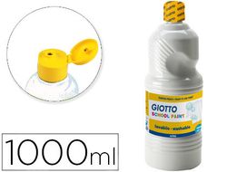 Tempera liquida giotto escolar lavable 1000 ml blanco