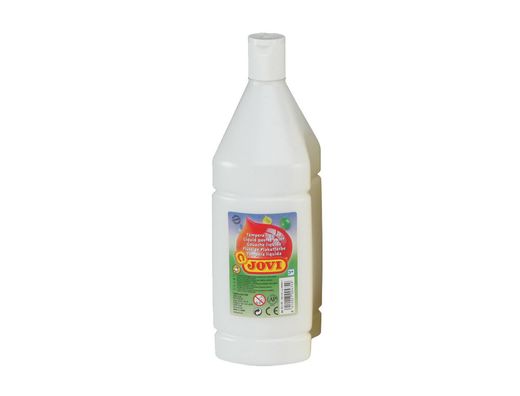 Tempera Liquida Jovi Escolar 1000 Ml Blanco