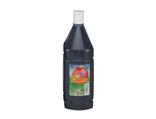 Tempera Liquida Jovi Escolar 1000 Ml Negro