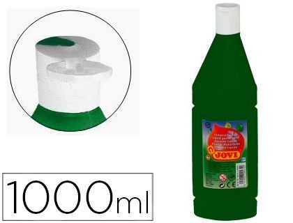 Tempera Liquida Jovi Escolar 1000 Ml Verde Oscuro