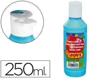 Tempera Liquida Jovi Escolar 250 Ml Azul Cyan