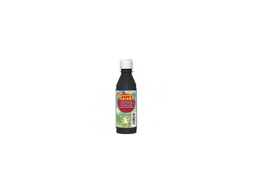 Tempera Liquida Jovi Escolar 250 Ml Negro