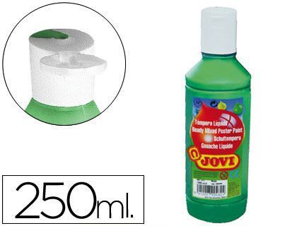 Tempera Liquida Jovi Escolar 250 Ml Verde Oscuro