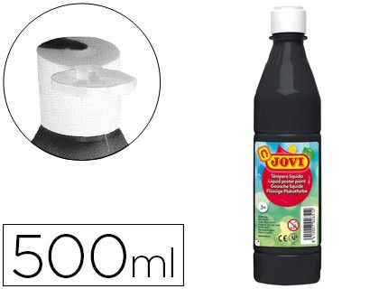 Tempera liquida jovi escolar 500 ml negro