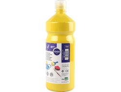 Tempera Liquida Liderpapel Escolar 1000 Ml Amarillo