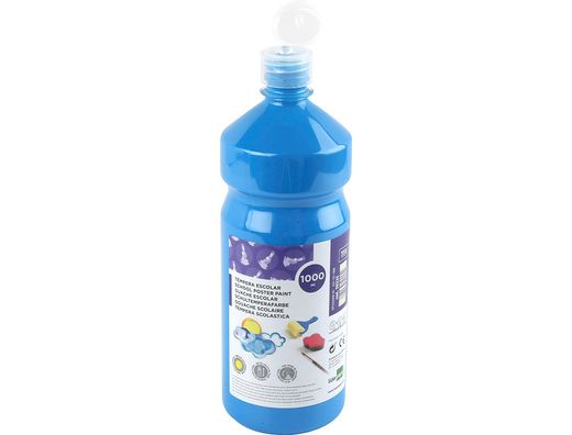 Tempera Liquida Liderpapel Escolar 1000 Ml Azul Marino