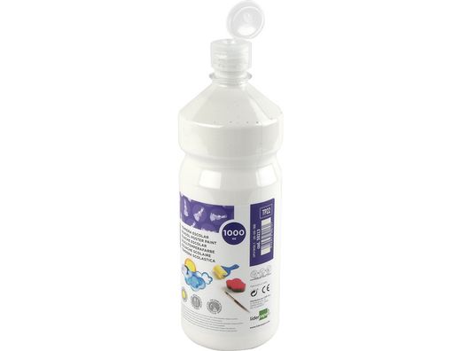 Tempera Liquida Liderpapel Escolar 1000 Ml Blanco