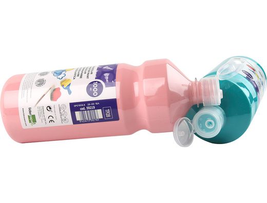 Tempera Liquida Liderpapel Escolar 1000 Ml Fucsia