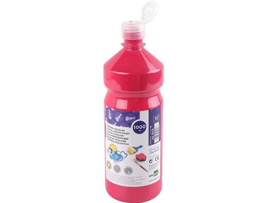 Tempera Liquida Liderpapel Escolar 1000 Ml Fucsia