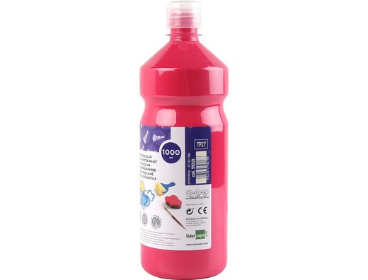 Tempera Liquida Liderpapel Escolar 1000 Ml Fucsia