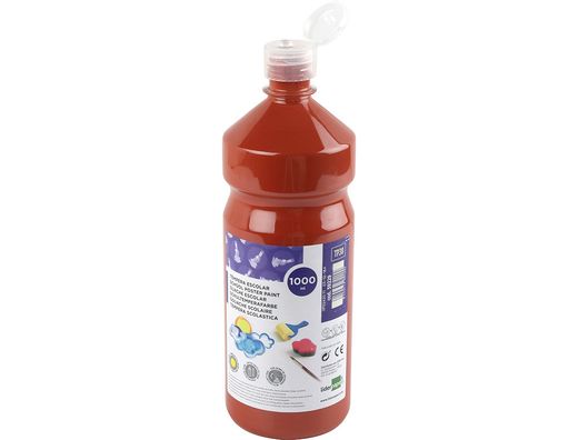 Tempera Liquida Liderpapel Escolar 1000 Ml Marron
