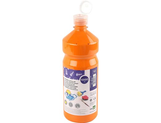 Tempera Liquida Liderpapel Escolar 1000 Ml Naranja