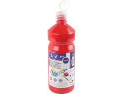 Tempera Liquida Liderpapel Escolar 1000 Ml Rojo