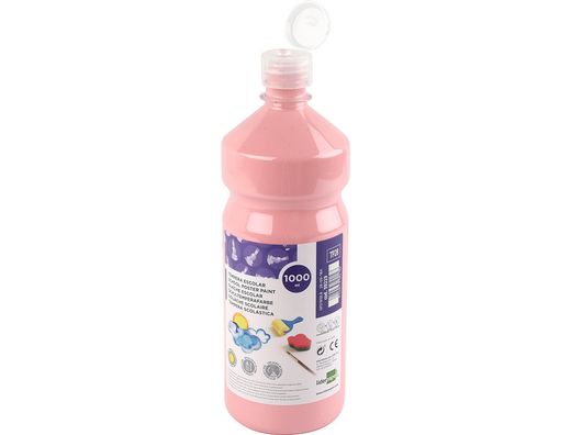 Tempera Liquida Liderpapel Escolar 1000 Ml Rosa