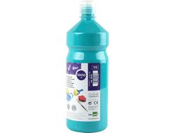 Tempera Liquida Liderpapel Escolar 1000 Ml Turquesa