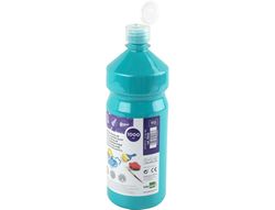 Tempera Liquida Liderpapel Escolar 1000 Ml Turquesa