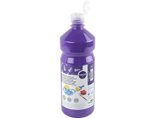 Tempera Liquida Liderpapel Escolar 1000 Ml Violeta