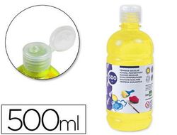 Tempera Liquida Liderpapel Escolar 500 Ml Amarillo