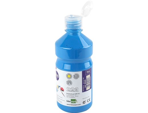 Tempera Liquida Liderpapel Escolar 500 Ml Azul