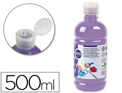 Tempera Liquida Liderpapel Escolar 500 Ml Lila