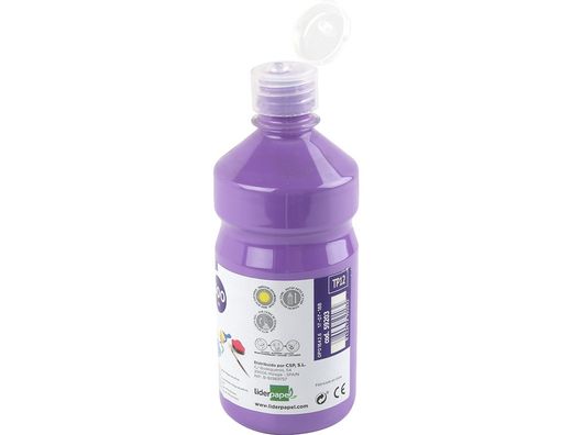 Tempera Liquida Liderpapel Escolar 500 Ml Lila