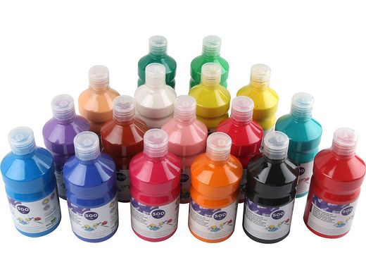 Tempera Liquida Liderpapel Escolar 500 Ml Naranja