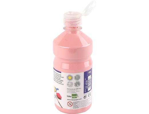 Tempera Liquida Liderpapel Escolar 500 Ml Rosa