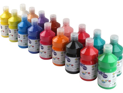 Tempera Liquida Liderpapel Escolar 500 Ml Rosa