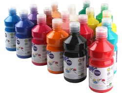 Tempera Liquida Liderpapel Escolar 500 Ml Turquesa