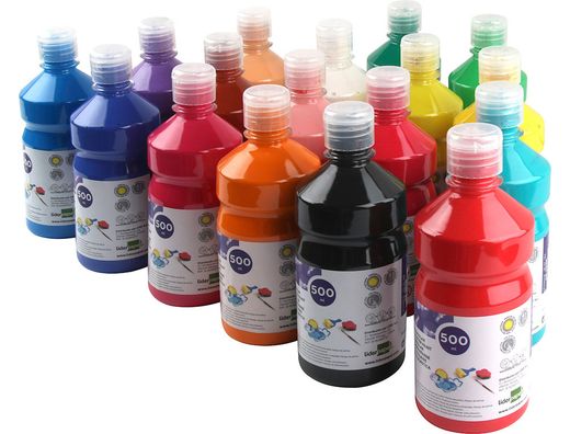 Tempera Liquida Liderpapel Escolar 500 Ml Turquesa