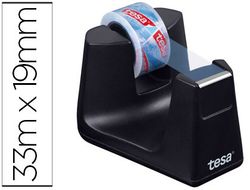 Tesa Portarrollos de sobremesa Easy Cut Smart negro rollos de 33m
