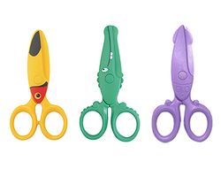 Tijera escolar liderpapel 12cm especial para infantil corta papel y carton unidad
