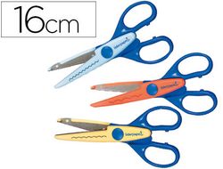 Tijera Escolar Liderpapel Cortes en Zig-Zag, Ondas Pequeñas y Ondas Grandes- Unidad