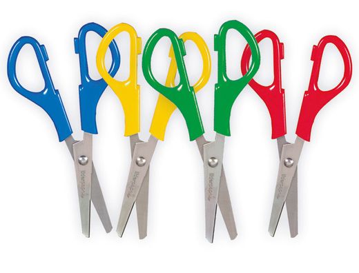 Tijera escolar liderpapel para zurdos 13,5 cm unidad