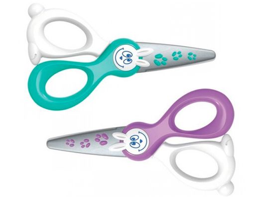 Tijera Escolar Maped Kidi-Cut 12 cm Especial para Infantil Corta Solo Papel y Carton