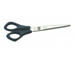 Tijera oficina faibo acero inoxidable 16 cm empuñadura ergonomica en blister
