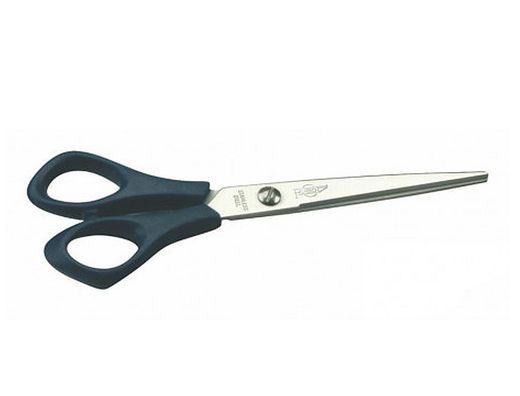 Tijera oficina faibo acero inoxidable 16 cm empuñadura ergonomica en blister