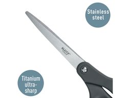 Tijera oficina leitz 20,5 cm titanio color gris oscuro