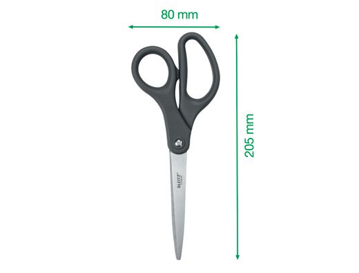 Tijera oficina leitz 20,5 cm titanio color gris oscuro