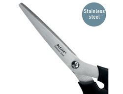 Tijera oficina leitz acero inoxidable 185 mm color negro