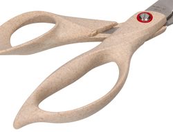 Tijera oficina liderpapel acero inoxidable mango eco material 8\" 21,5 cm en blister"