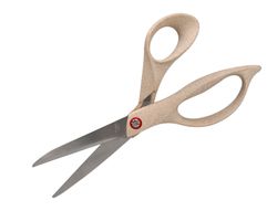 Tijera oficina liderpapel acero inoxidable mango eco material 8\" 21,5 cm en blister"