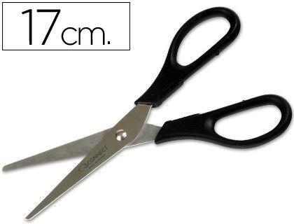 Tijera Oficina Q-Connect Inoxidable 7" -17 cm -Blister
