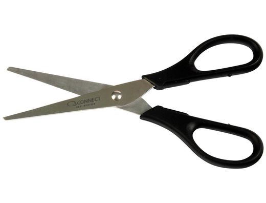 Tijera Oficina Q-Connect Inoxidable 7" -17 cm -Blister