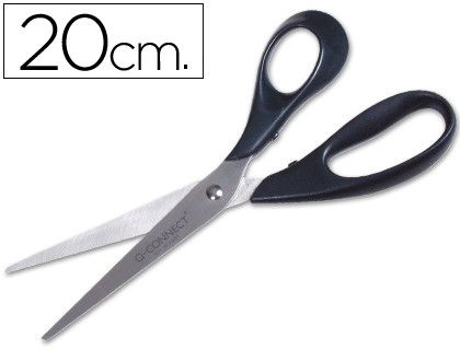 Tijera Oficina Q-Connect Inoxidable 8" -20 cm -Blister